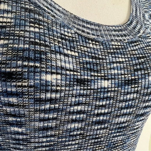 Jones New York Collection Stretch Knit Tank Top Petite Small Blue Black White - Picture 4 of 6